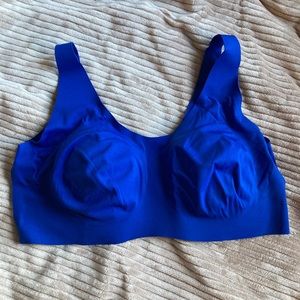 Knix XL+ padded bra, royal blue